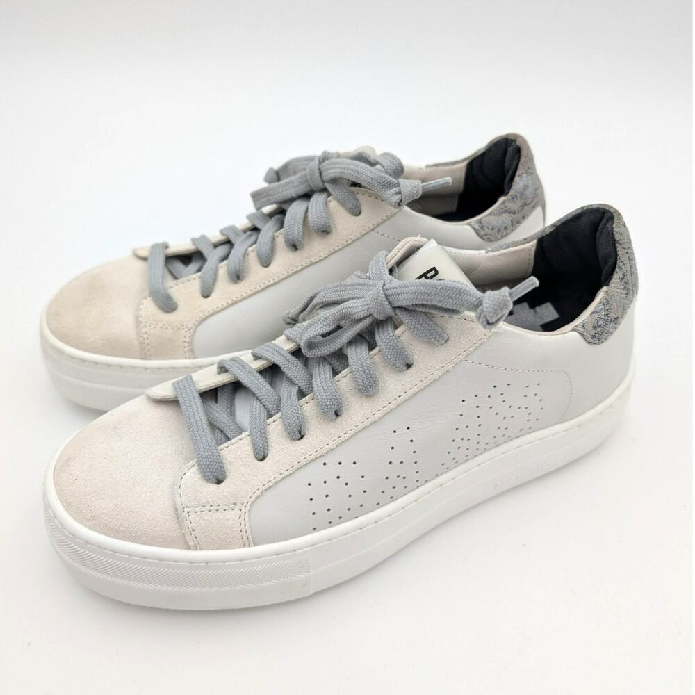 P448 John Sneaker women's platform sneakers White/Floral size W6-6.5 EU36